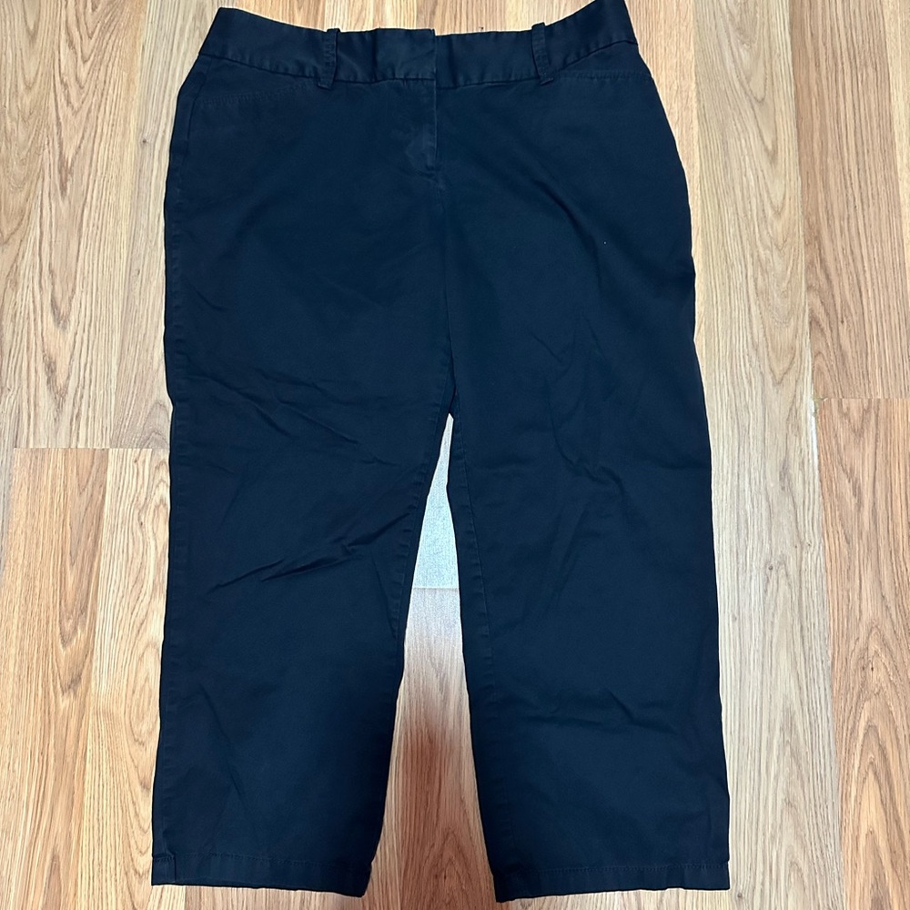 Ann Taylor Curvy Black Cropped Pants